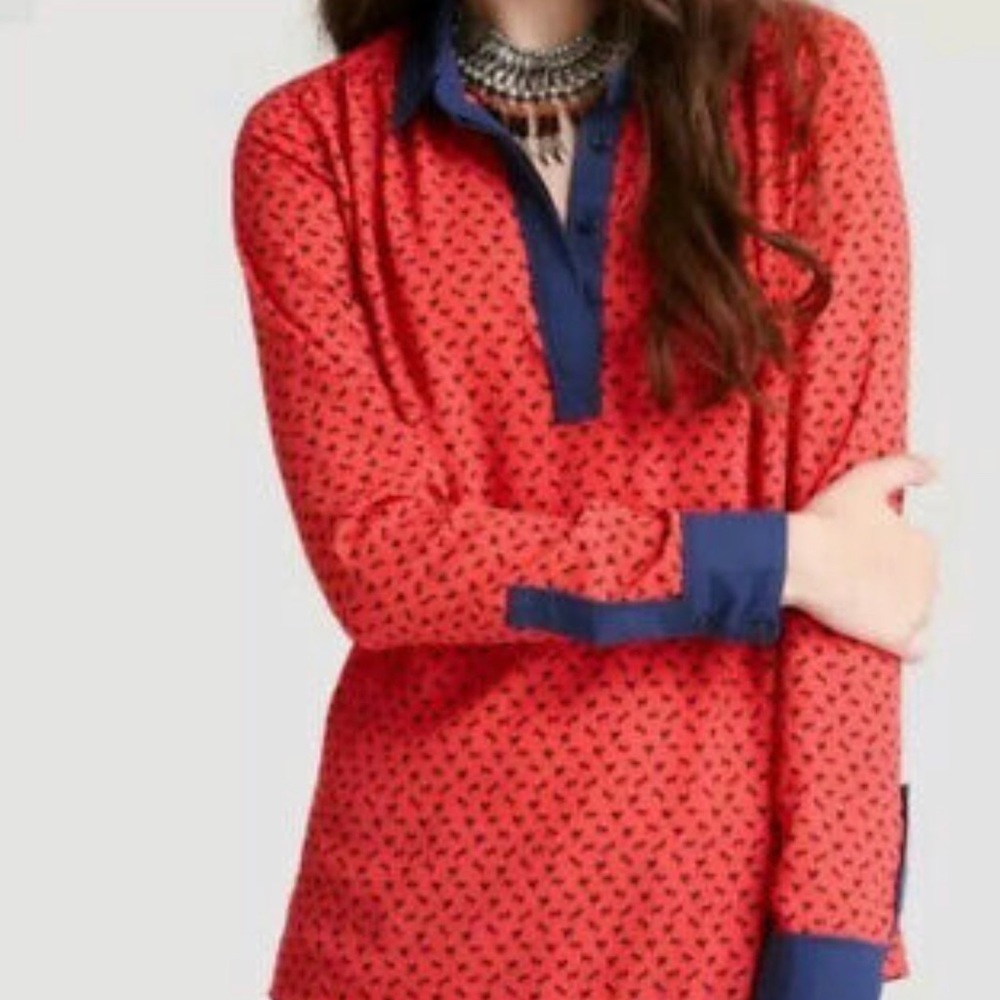 Free People Horse Print top